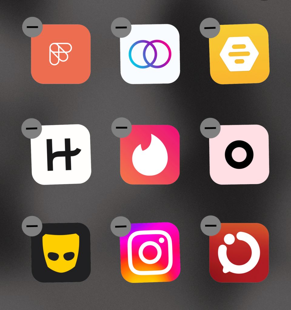 Illustration representing dating apps and the illusion of choice in modern relationships