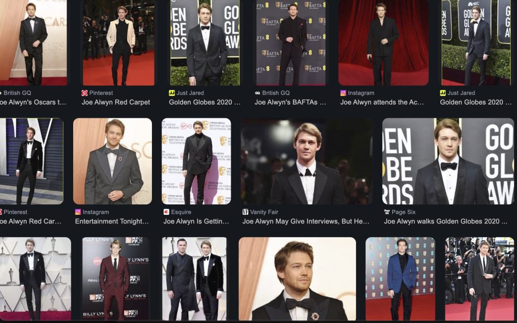 Joe Alwyn in formal attire, exuding the cool confidence of a potential James Bond.