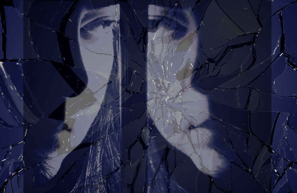 Adam Raine AI empathy - broken mirror reflection, symbolizing the fragility and illusion of care in artificial intelligence.